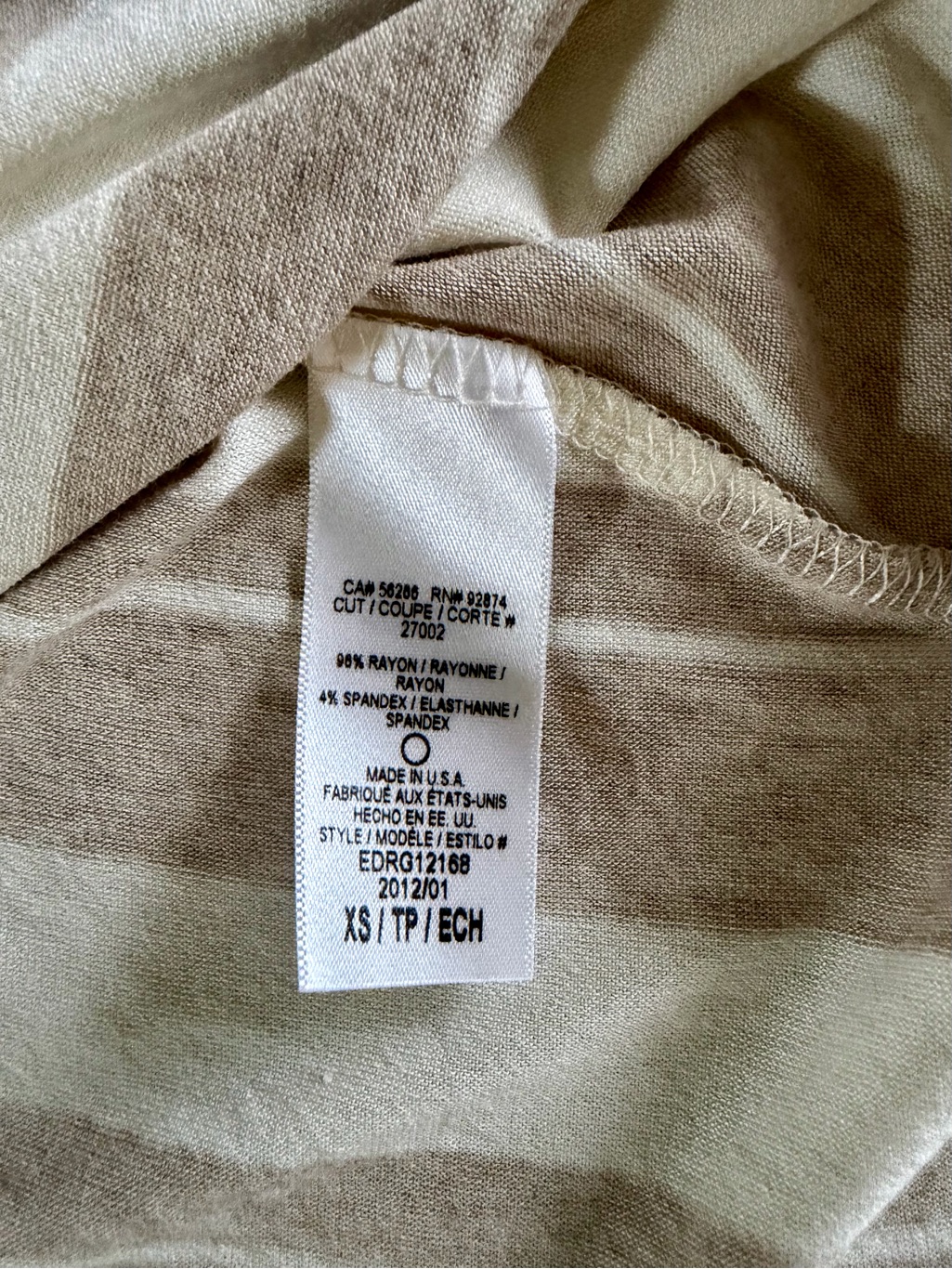 Nwt Ella Moss Striped Tie-Waist Midi Dress — image 7 of 8